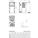 Przemiennik częstotliwości 3-fazowy 1,5 kW 400V AC Delta Electronics VFD4A2MS43AFSHA